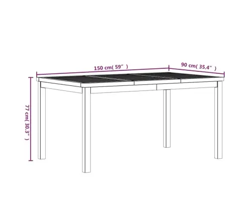 3-Daļīgs Dārza Mēbeļu Komplekts, Masīvs Tīkkoks Vidaxl