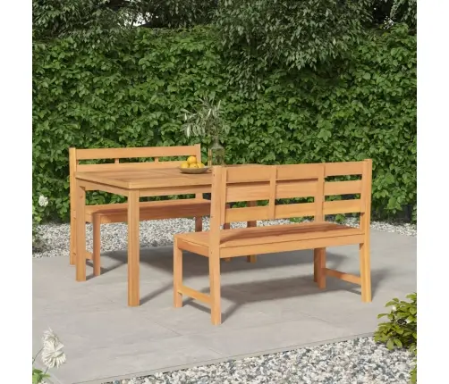 3-Daļīgs Dārza Mēbeļu Komplekts, Masīvs Tīkkoks Vidaxl