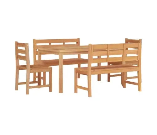 Piecdaļīgs Dārza Mēbeļu Komplekts, Masīvs Tīkkoks Vidaxl