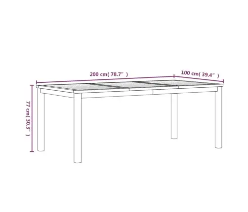 3-Osaline Aiamööbli Komplekt, Tiikpuu
