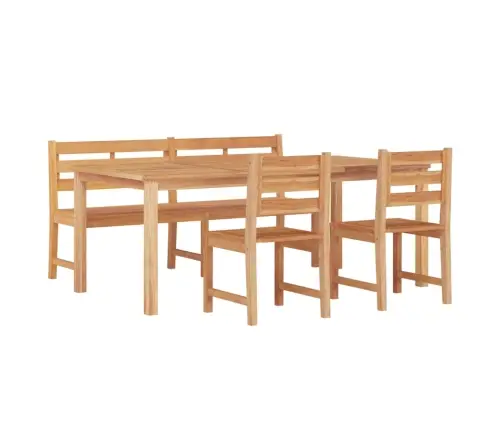 4-Osaline Aiamööbli Komplekt, Tiikpuu