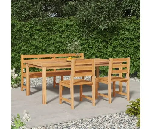 4-Osaline Aiamööbli Komplekt, Tiikpuu