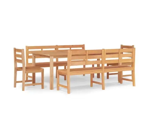 Piecdaļīgs Dārza Mēbeļu Komplekts, Masīvs Tīkkoks Vidaxl