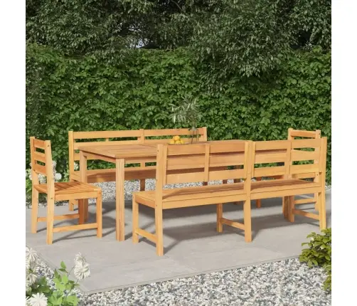 Piecdaļīgs Dārza Mēbeļu Komplekts, Masīvs Tīkkoks Vidaxl