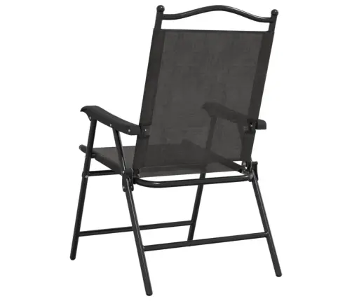 Saliekami Dārza Krēsli, 8 Gab., Pelēki, Tērauds Un Tekstilēns Vidaxl