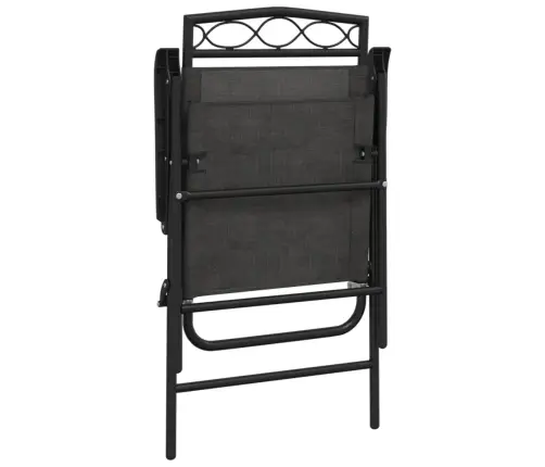 Saliekami Dārza Krēsli, 8 Gab., Pelēki, Tērauds Un Tekstilēns Vidaxl Saliekami Dārza Krēsli, 8 Gab., Pelēki, Tērauds Un Tekstilēns Vidaxl