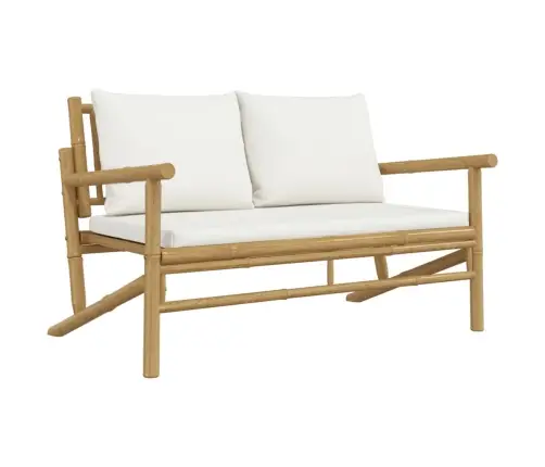 Sodo Komplektas Su Kreminėmis Pagalvėlėmis, 5 Dalių, Bambukas