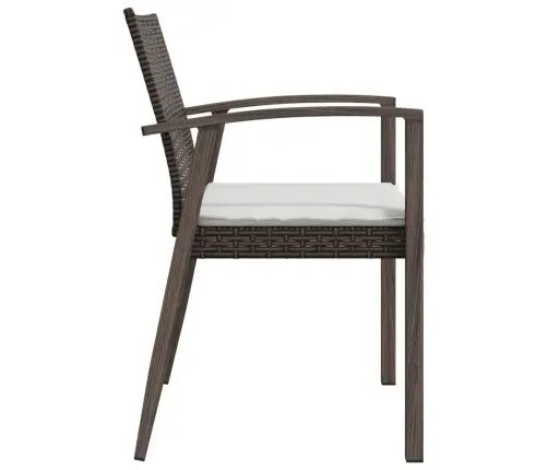 Dārza Krēsli Ar Matračiem, 2 Gb., 56,5X57X83 Cm, Pe Rotangpalma Vidaxl