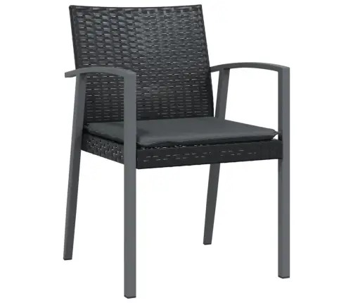 Dārza Krēsli Ar Matračiem, 2 Gb., 56,5X57X83 Cm, Pe Rotangpalma Vidaxl