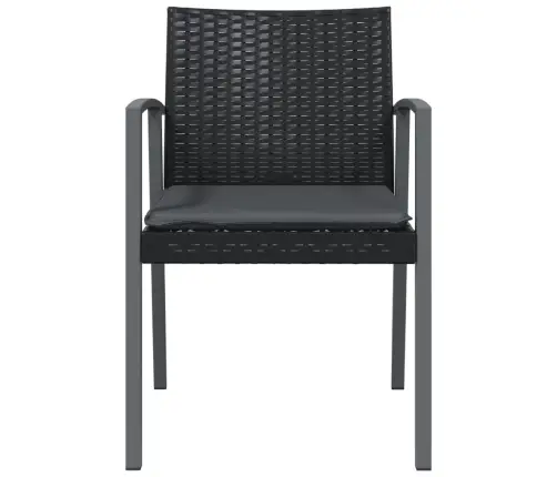 Dārza Krēsli Ar Matračiem, 2 Gb., 56,5X57X83 Cm, Pe Rotangpalma Vidaxl