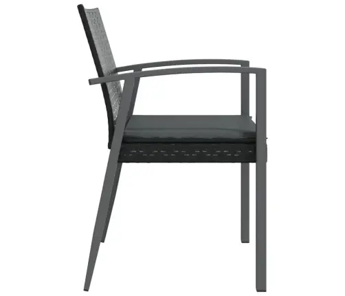 Dārza Krēsli Ar Matračiem, 2 Gb., 56,5X57X83 Cm, Pe Rotangpalma Vidaxl