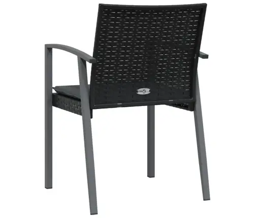 Dārza Krēsli Ar Matračiem, 2 Gb., 56,5X57X83 Cm, Pe Rotangpalma Vidaxl