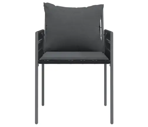 Aiatoolid Patjadega 2 Tk, Must, 54 X 61 X 83 cm Polürotang