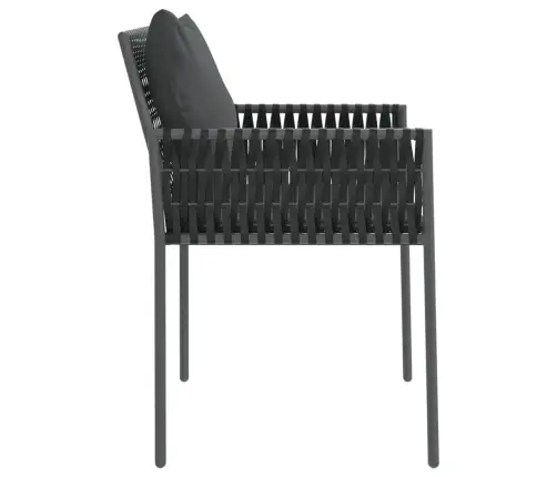 Aiatoolid Patjadega 2 Tk, Must, 54 X 61 X 83 cm Polürotang