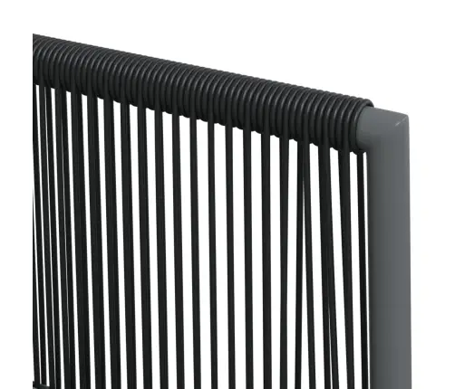 Kėdės Su Pagalvėmis, 2Vnt., Juodos, 54X60,5X83,5cm Ratanas