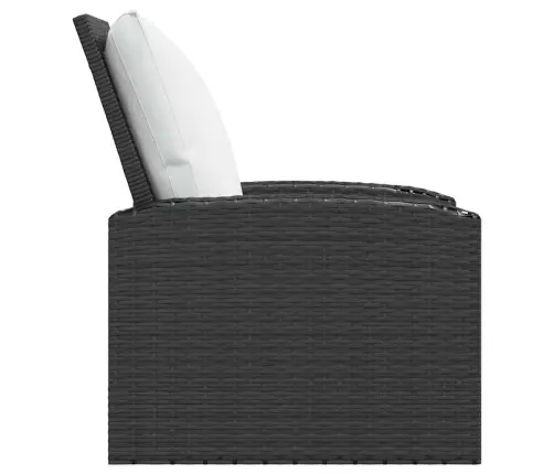 Dārza Krēsls Ar Matračiem, Melna Pe Rotangpalma Vidaxl