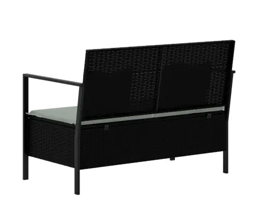 Divvietīgs Dārza Sols Ar Matračiem, Melna Pe Rotangpalma Vidaxl Divvietīgs Dārza Sols Ar Matračiem, Melna Pe Rotangpalma Vidaxl