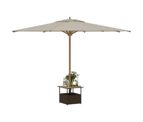 Aialaud Päikesevarjuauguga, Pruun, 55X55X46,5 cm Polürotang