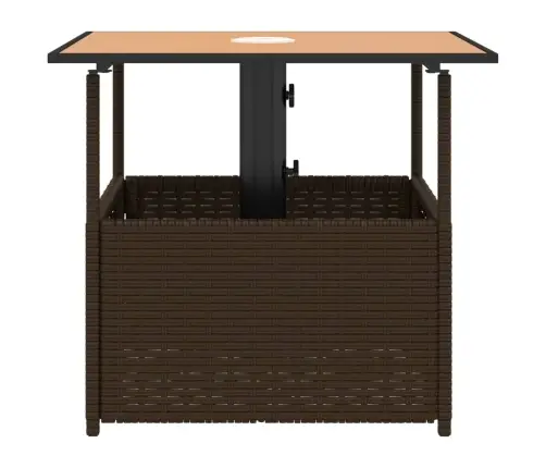 Aialaud Päikesevarjuauguga, Pruun, 55X55X46,5 cm Polürotang