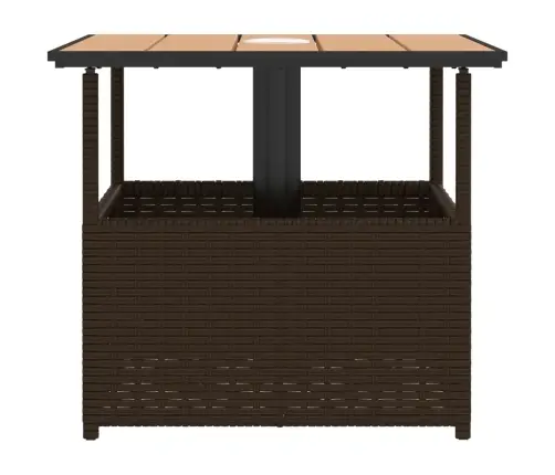 Aialaud Päikesevarjuauguga, Pruun, 55X55X46,5 cm Polürotang