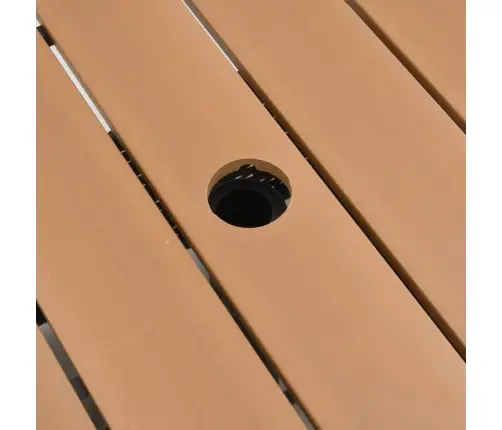 Aialaud Päikesevarjuauguga, Pruun, 55X55X46,5 cm Polürotang