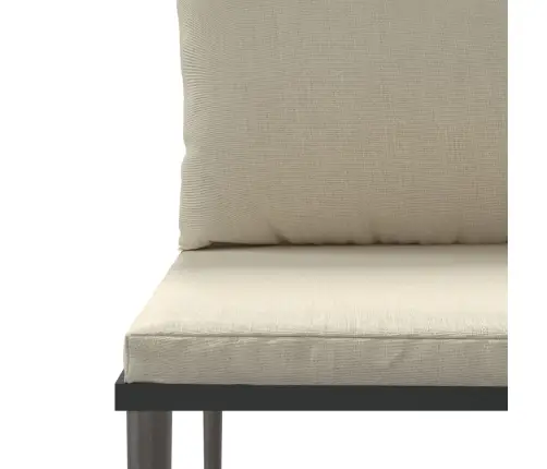 3-Osaline Aiamööbli Komplekt Patjadega, Hall, Polürotang