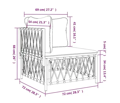 Aia Nurgadiivan Patjadega, Valge, Kootud Kangas