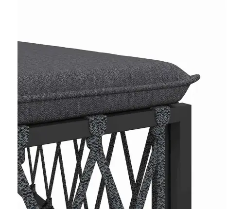 Dārza Stūra Dīvāns Ar Pelēkiem Matračiem, Austs Audums Vidaxl