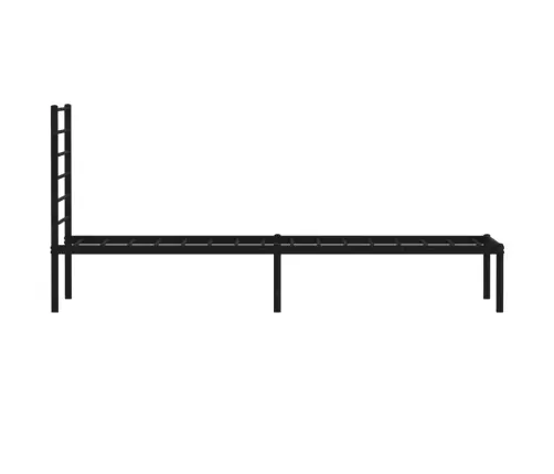 Metallist Voodiraam Peatsiga, Must, 107 X 203 Cm