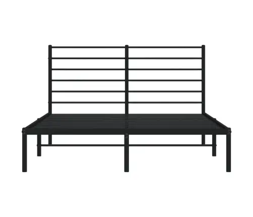 Metallist Voodiraam Peatsiga, Must, 120X190 Cm