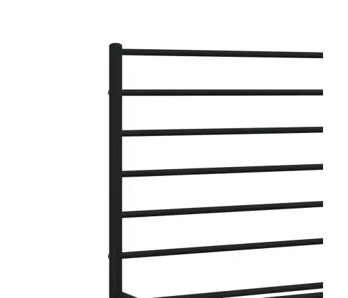 Metallist Voodiraam Peatsiga, Must, 140X200 Cm