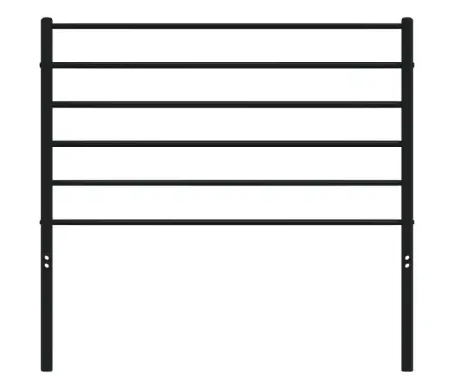 Gultas Galvgalis, Metāls, Melns, 75 Cm Vidaxl