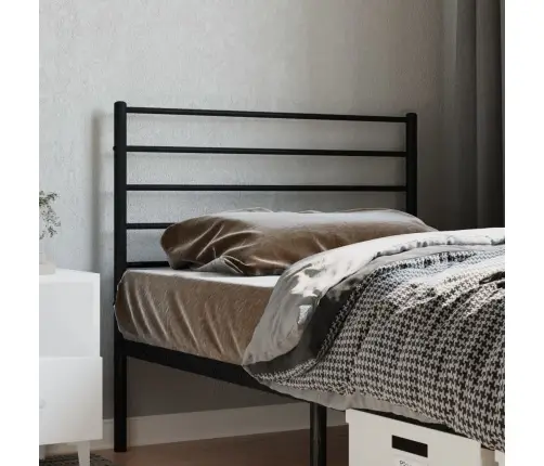 Gultas Galvgalis, Metāls, Melns, 75 Cm Vidaxl