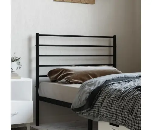 Gultas Galvgalis, Metāls, Melns, 107 Cm Vidaxl