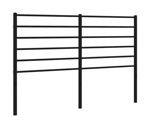 Gultas Galvgalis, Metāls, Melns, 135 Cm Vidaxl