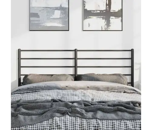 Gultas Galvgalis, Metāls, Melns, 135 Cm Vidaxl