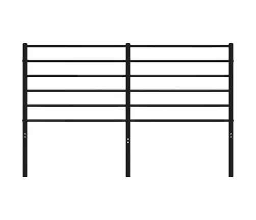 Gultas Galvgalis, Metāls, Melns, 135 Cm Vidaxl