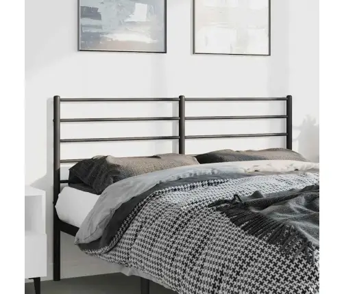 Gultas Galvgalis, Metāls, Melns, 135 Cm Vidaxl
