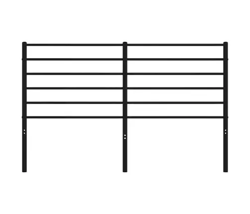 Gultas Galvgalis, Metāls, Melns, 150 Cm Vidaxl