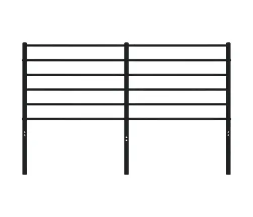 Gultas Galvgalis, Metāls, Melns, 160 Cm Vidaxl