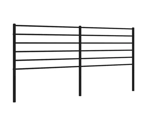 Gultas Galvgalis, Metāls, Melns, 180 Cm Vidaxl