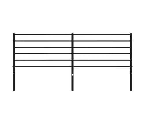 Gultas Galvgalis, Metāls, Melns, 193 Cm Vidaxl