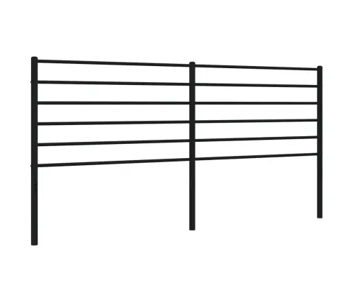 Gultas Galvgalis, Metāls, Melns, 200 Cm Vidaxl