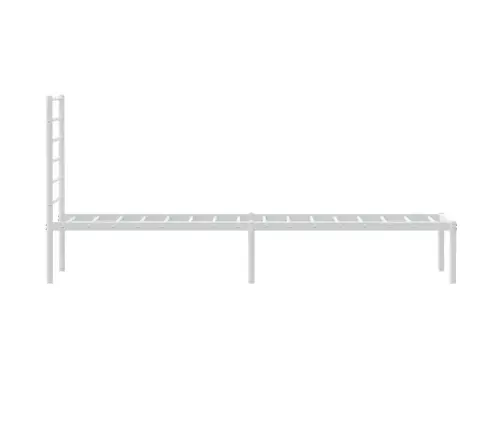 Metalinis Lovos Rėmas Su Galvūgaliu, Baltos Spalvos, 100X190Cm