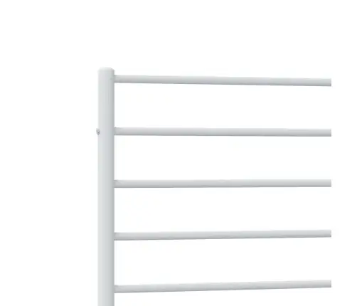 Metalinis Lovos Rėmas Su Galvūgaliu, Baltos Spalvos, 100X190Cm