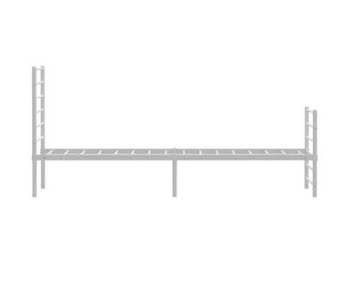 Gultas Rāmis Ar Galvgali Un Kājgali, Balts Metāls, 90X190 Cm Vidaxl