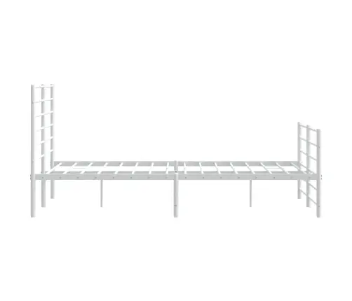 Lovos Rėmas Su Galvūgaliu/Kojūgaliu, Baltas, 120X190cm Metalas