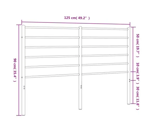 Metallist Voodipeats, Valge, 120 Cm