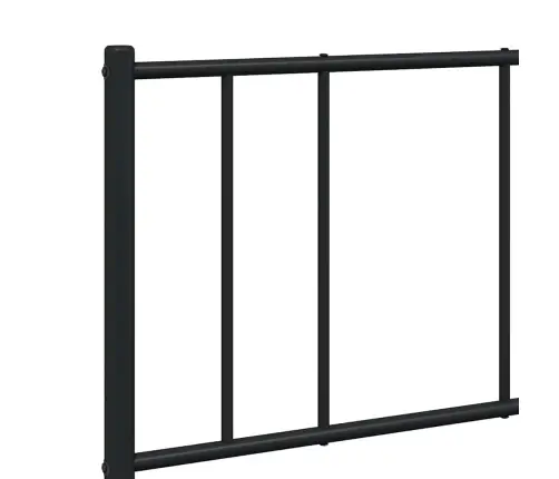 Lovos Rėmas Su Galvūgaliu/Kojūgaliu, Juodas, 135X190cm Metalas