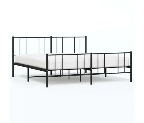 Lovos Rėmas Su Galvūgaliu/Kojūgaliu, Juodas, 183X213cm Metalas Lovos Rėmas Su Galvūgaliu/Kojūgaliu, Juodas, 183X213cm Metalas